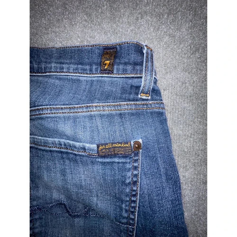 7 For All Mankind Standard Straight Leg Jeans Mens 33 Medium Wash Button Fly